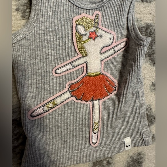 NWOT Oh Baby! Unicorn Tank Top with Skirt - Picture 5 of 6